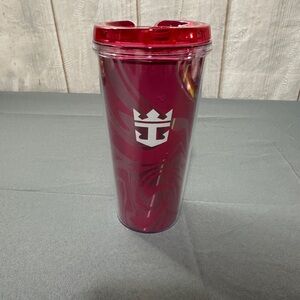 Royal Caribbean Liberty of the Seas Maroon Travel Tumbler with White Logo